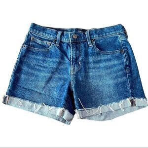 GAP Folded Hem Denim Shorts Sz 26P